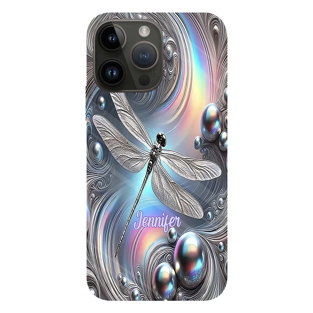 Beautiful 3D Dragonfly - Personalized Dragonfly Full Print Phone Case