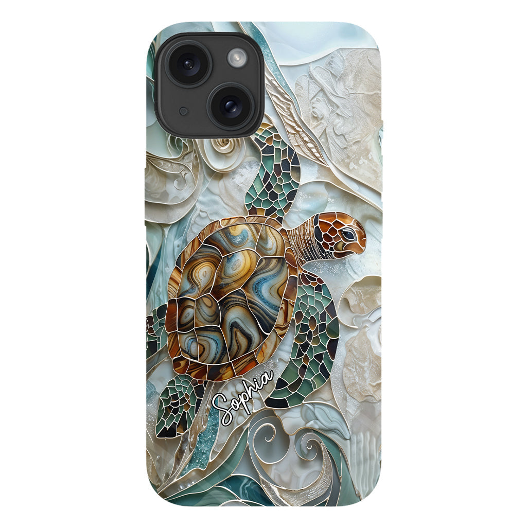 Personalized Turtle Full Print Phone Case