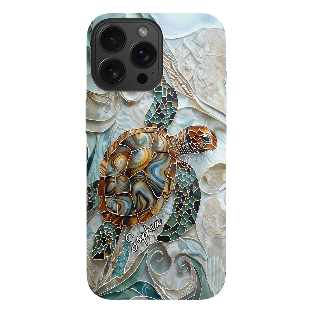 Personalized Turtle Full Print Phone Case