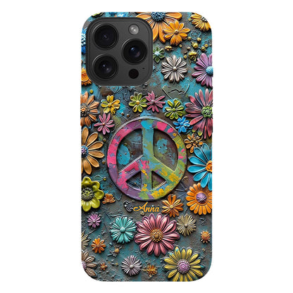 Hippie Vibes - Personalized Hippie Full Print Phone Case