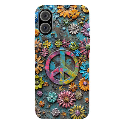 Hippie Vibes - Personalized Hippie Full Print Phone Case