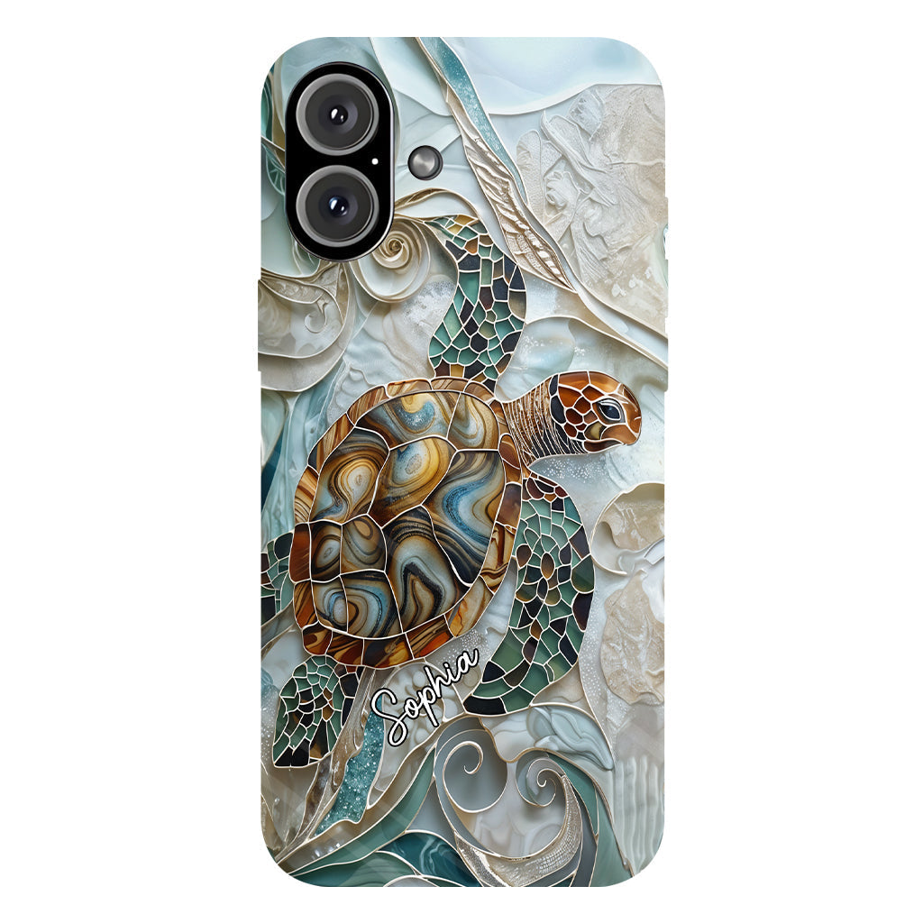 Personalized Turtle Full Print Phone Case