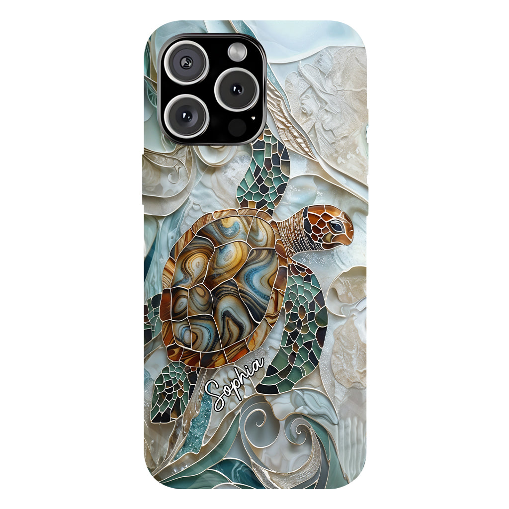 Personalized Turtle Full Print Phone Case