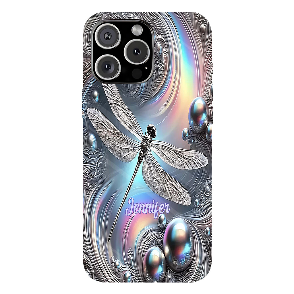 Beautiful 3D Dragonfly - Personalized Dragonfly Full Print Phone Case