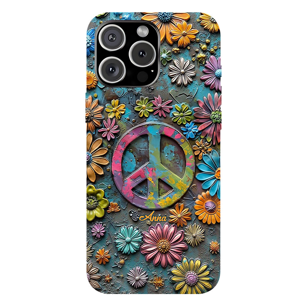 Hippie Vibes - Personalized Hippie Full Print Phone Case